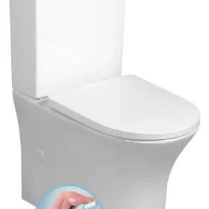 BRUCKNER LEON WC kombi, Rimless, spodní/zadní odpad, bílá Rychlé Dodání
