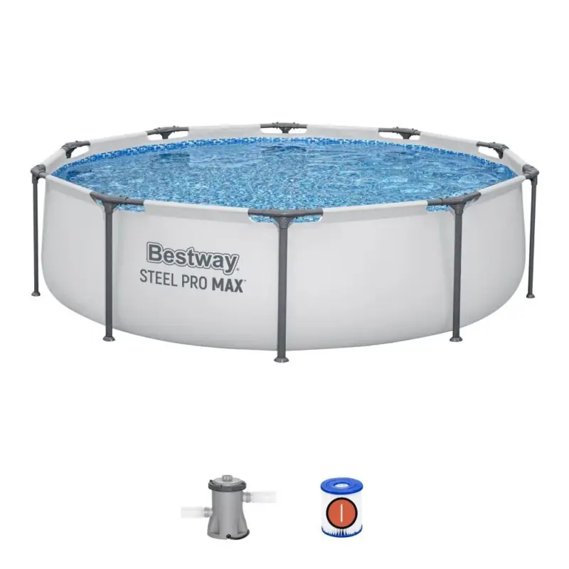Zlevněný Bestway Bazén Steel Pro Max 3,05 x 0,76 m s kartušovou filtrací - 56408