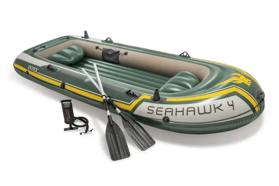 Intex 68351 Nafukovací člun Seahawk 4 Set - 351 x 145 x 48 cm Výprodej