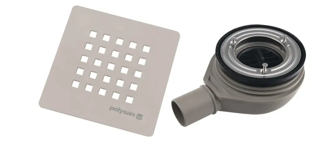 Top Prodej POLYSAN TRENECA vaničkový sifon, průměr 90mm, DN40, krytka béžová mat