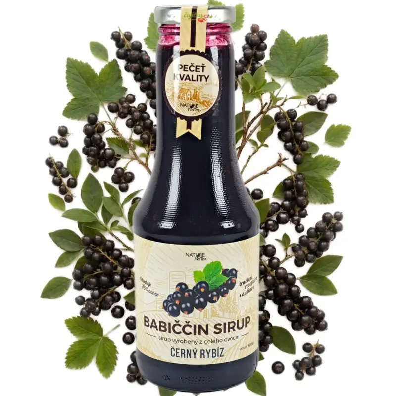 Nature NoTea s.r.o. Babiččin sirup Černý rybíz 0.5l Sleva