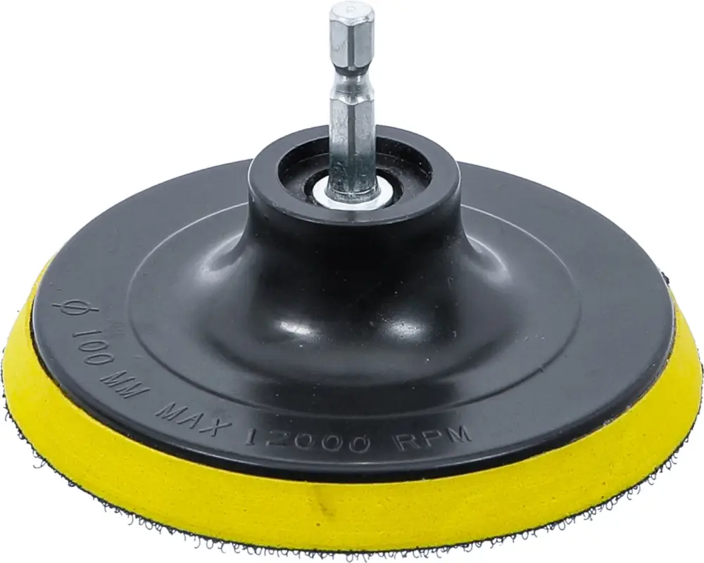 Cenová Bomba BGS Talíře se suchým zipem,pro BGS 74367,pohon vnější šestihran 6,3 mm 1/4",O 100 mm BS7