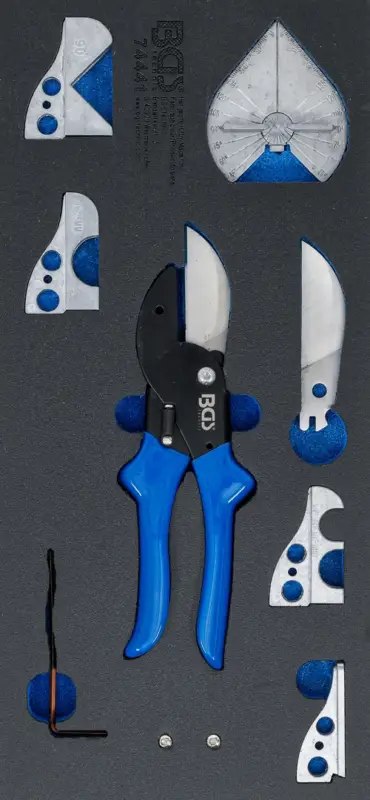 Výhodná Nabídka BGS Pěnová vložka (modul) sada multifunkčních a pokosových nůžek na plast. trubky 8 ks