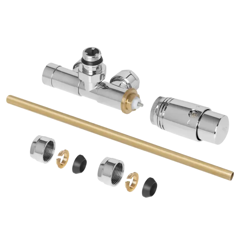 INVENA Sada spodního jednobodového připojení 50 mm, L/P, chrom (CZ-87-015) Nová Kolekce
