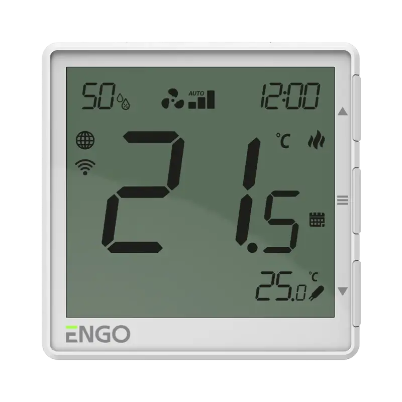 Autentický ENGO Controls Termostat Fan CoilEFAN-230W, WIFI, ENGO Smart , TUYA, bílá