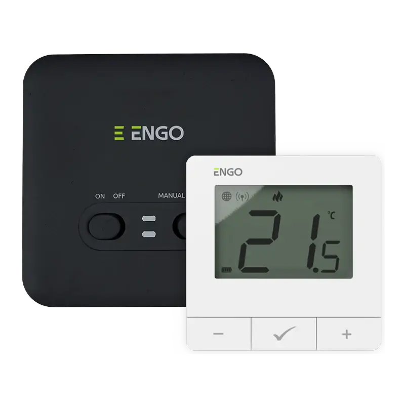 Speciální Cena ENGO Controls Bezdrátový termostat E20i-W s ovládáním kotle ON/OFF, Wi-Fi, bílý, ENGO Smart, TUYA
