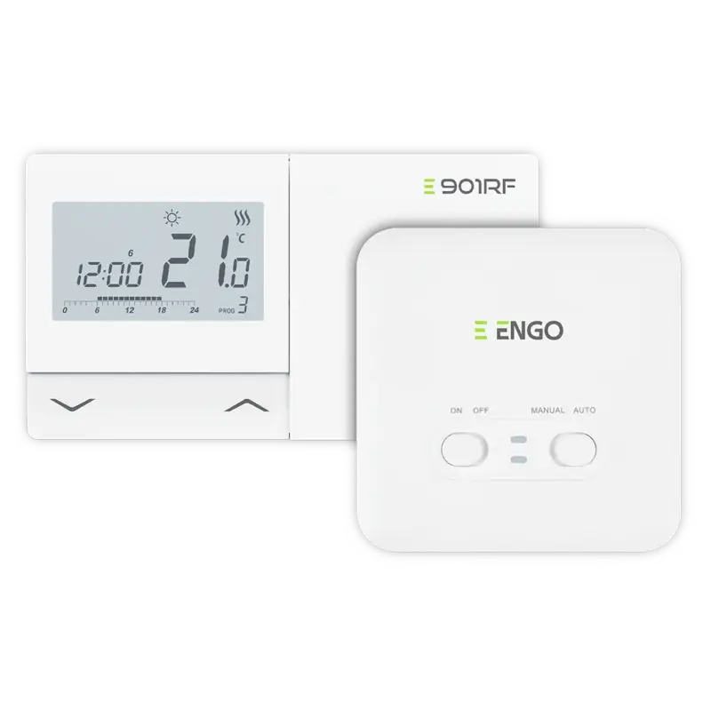 ENGO Controls Bezdrátový programovatelný termostat E901-RF, ENGO Smart, TUYA, bílá Ověřený