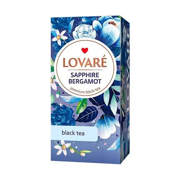 Přímo Od Výrobce Čaj Lovaré Sapphire Bergamot (24 sáčků)