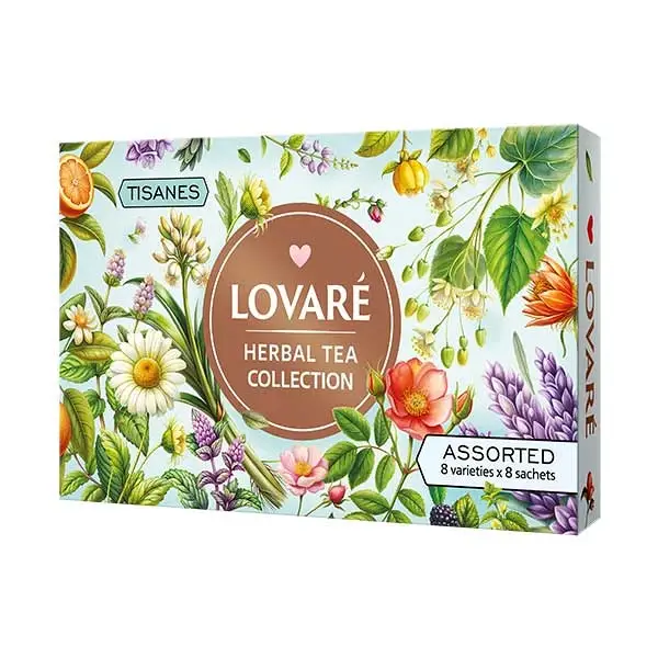 Vysoce Kvalitní Kolekce čajů Lovaré Herbal Tea (64 sáčků)
