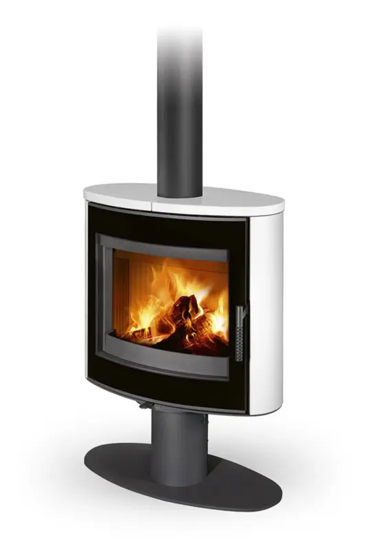 ROMOTOP Otočná krbová kamna STROMBOLI G T Keramika, Celoprosklená dvířka Poslední Šance