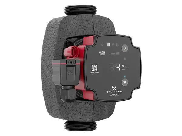 GRUNDFOS Oběhové čerpadlo ALPHA2 GO 15-75 180mm, Inteligentní Oběhové Čerpadlo s Bluetooth a autoadapt Koupit Online