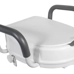 Ověřený HomeLife Zvýšené sedátko na WC s poklopem a madly DELUXE BTM580