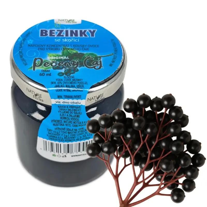 Nature NoTea s.r.o. Pečený čaj Notea - Bezinka se skořicí 60ml Sleva