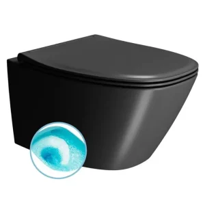 Odeslání Ihned GSI MODO závěsná WC mísa, Swirlflush, 37x54cm, černá dual-mat