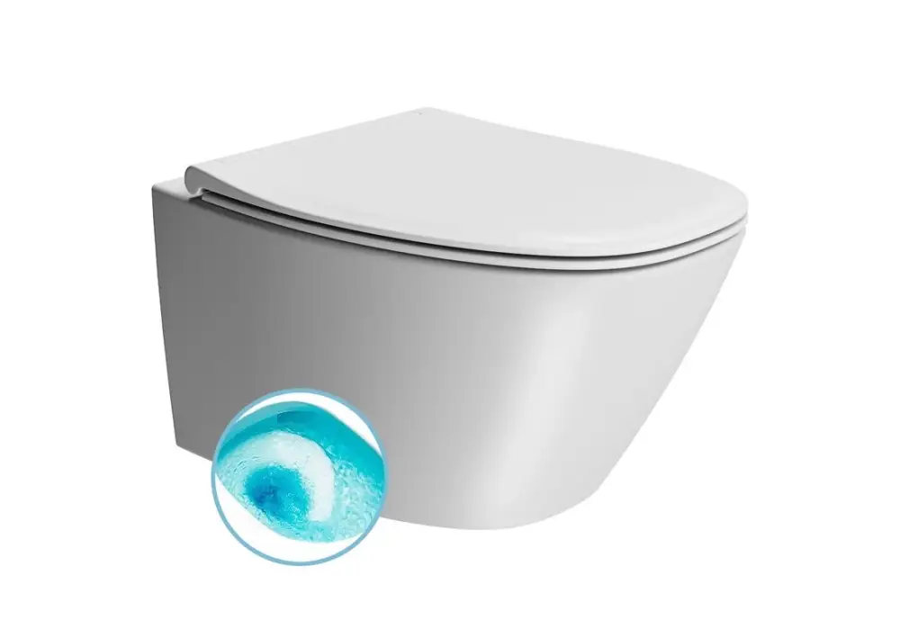 Víkendová Akce GSI MODO závěsná WC mísa, Swirlflush, 37x54cm, bílá dual-mat