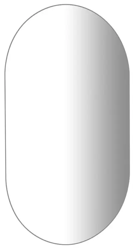 AQUALINE VORA oválné zrcadlo s broušenou hranou 50x85cm, CU free Nejlepší Cena