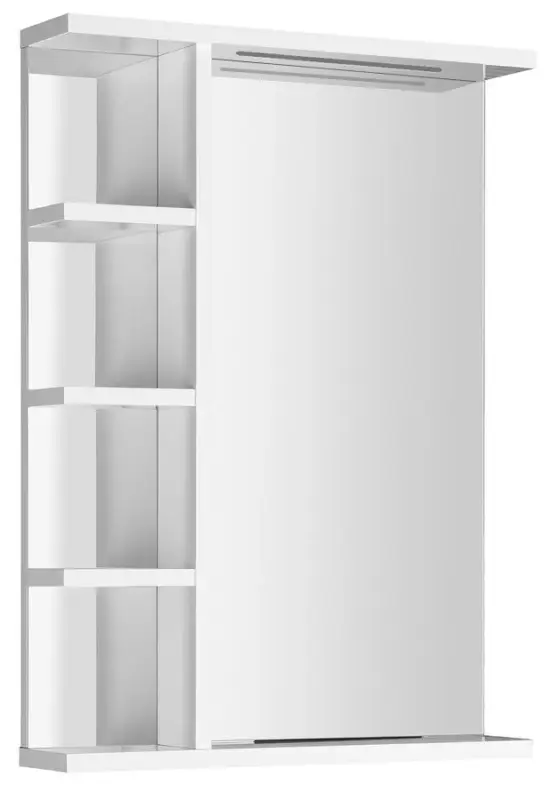 AQUALINE KORIN STRIP zrcadlo s LED osvětlením a policemi 50x70x12cm Finální Výprodej