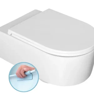Levný ISVEA SISTEMA A závěsná WC mísa, Rimless, 36x53,5cm, bílá