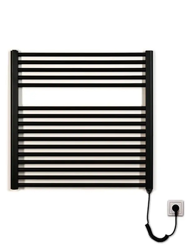 Koupelnový radiátor elektrický Thermal KD-E 750/1680 - 900W - černý mat Nejlepší Volba