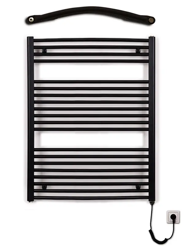 Originální Koupelnový radiátor elektrický Thermal KDO-E 750/ 960 - 500W, pravý - černý mat