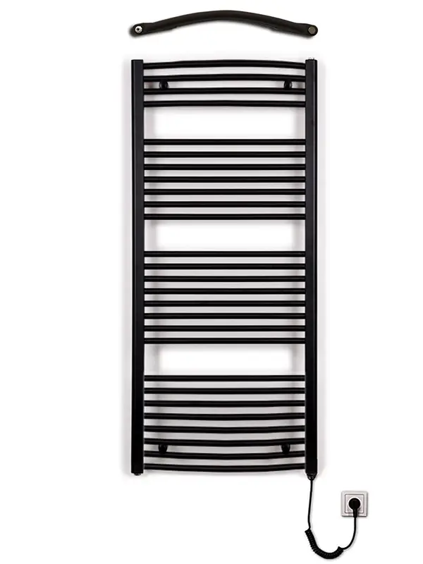 Horká Nabídka Koupelnový radiátor elektrický Thermal KDO-E 600/1320 - 600W, pravý - černý mat