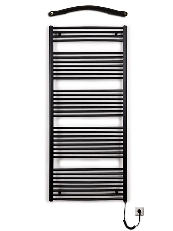 Expresní Doručení Koupelnový radiátor elektrický Thermal KDO-E 750/1680 - 900W, pravý - černý mat