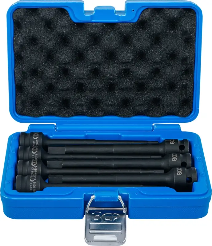 BGS Hlavice zástrčné, tvrzené, sada, délka 150 mm, 12,5 mm (1/2"), vnitřní šestihran 5 - 14 mm Objednat Nyní