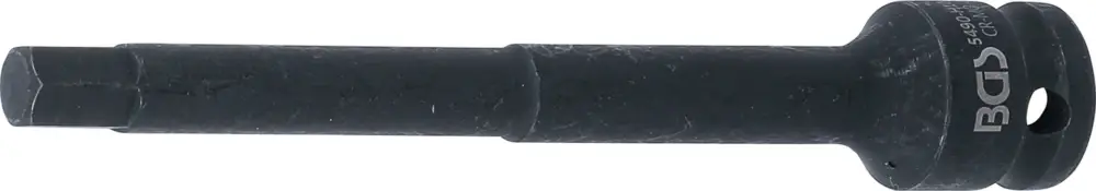 BGS Hlavice zástrčná, tvrzená, délka 150 mm, 12,5 mm (1/2"), vnitřní šestihran 10 mm - BGS 549 Víkendová Akce