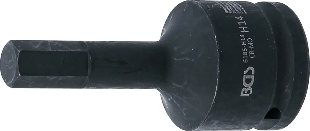 BGS Hlavice zástrčná tvrzená, délka 100 mm, 20 mm (3/4"), vnitřní šestihran 14 mm - BGS 6185-H Výhodná Nabídka