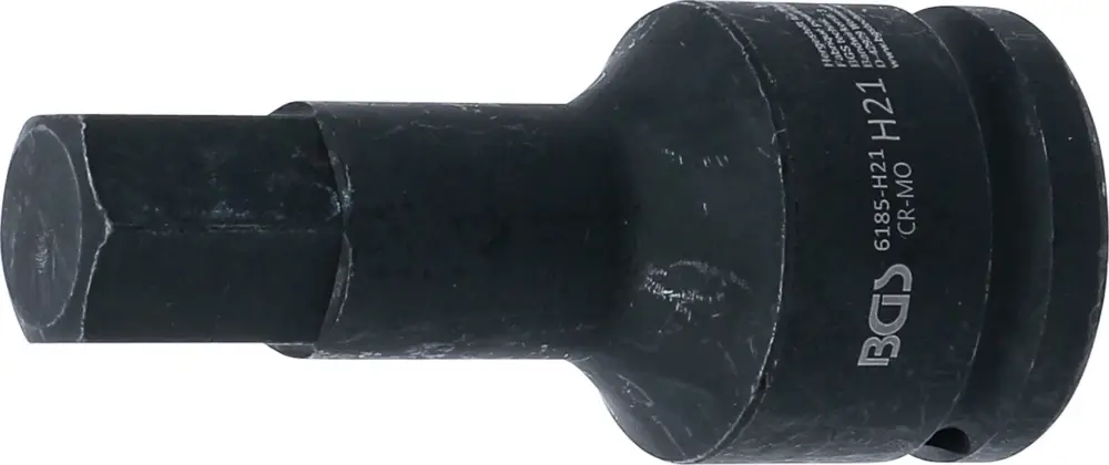 BGS Hlavice zástrčná tvrzená, délka 100 mm, 20 mm (3/4"), vnitřní šestihran 21 mm - BGS 6185-H Tovární Cena