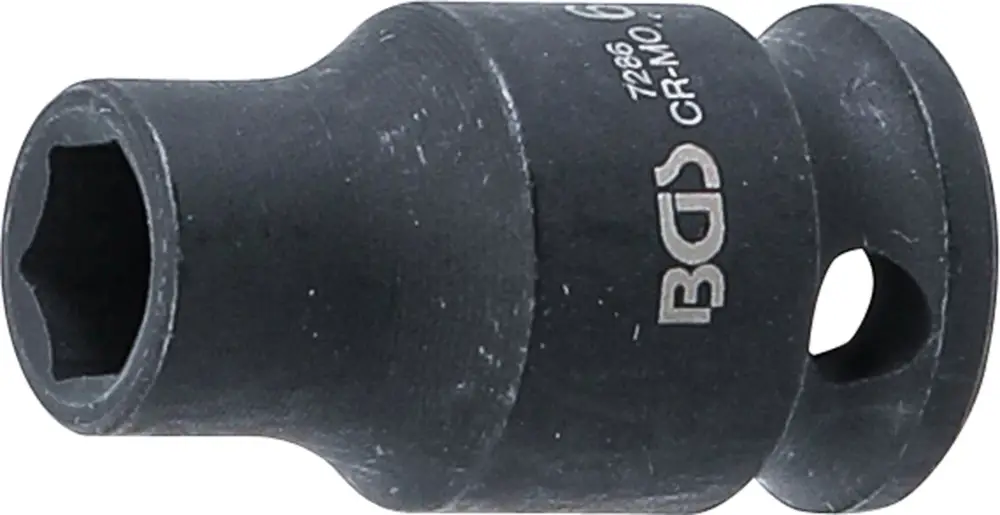 BGS Silová nástrčná hlavice, šestihranná,6,3 mm (1/4"),6 mm Vysoce Kvalitní
