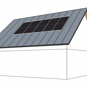 Solar Kerberos střešní konstrukce na šikmou plechovou střechu pro 5 panelů Akční Cena