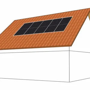 Solar Kerberos střešní konstrukce na šikmou taškovou střechu pro 5 panelů Akční Cena
