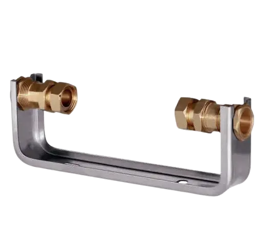 Nízká Cena Nerezový držák vodoměru 1/2" se šroubením 3/4" vč. konzole