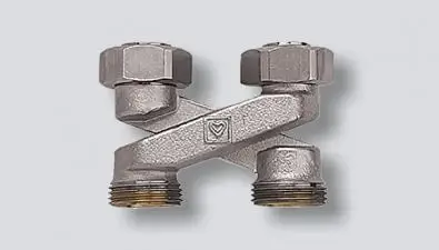 HERZ křížení pro radiátory VK přímé, rozteč 50 mm, 2 x 3/4" Euroconus Akční Nabídka