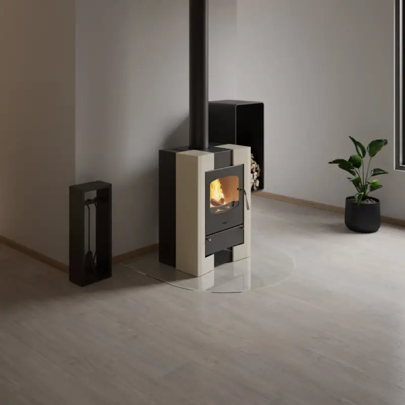 Top Prodej Sklo pod kamna - FLAMINGO Kapka 1100x1100 mm, fazeta, / 6 mm