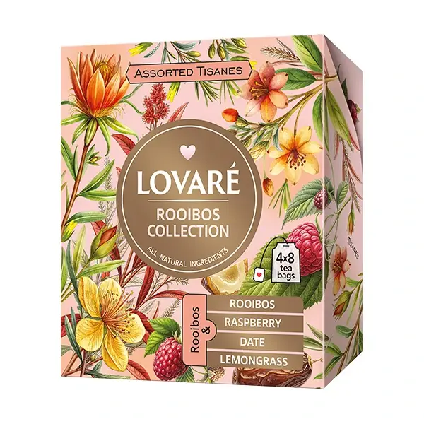 Kolekce čajů Lovaré Rooibos Tea (32 sáčků) Dokud Zásoby Vydrží
