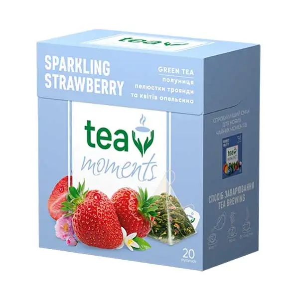 Hit Sezóny Čaj Tea Moments Sparkling Strawberry (20 pyramid)