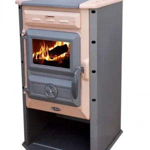 Finální Výprodej TIM SISTEM Krbová kamna na dřevo Magic Stove ECO, 6,9 kW, hnědá